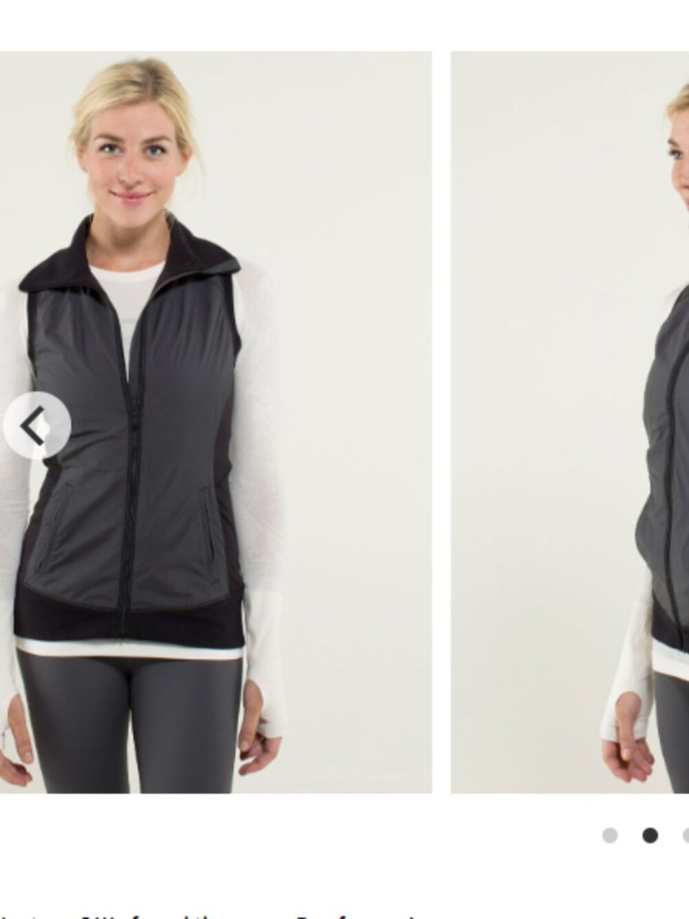 Lululemon Size S 4/6 Won't Stop Vest Mini Hyper Stripe Baroque Blue / Black